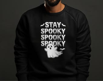 Bleib Gruseliges Geist Sweatshirt: Halloween Goth Pullover