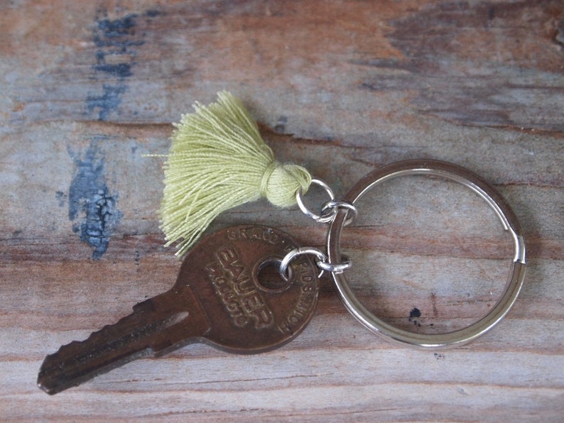 Repurposed Tassel Keychain