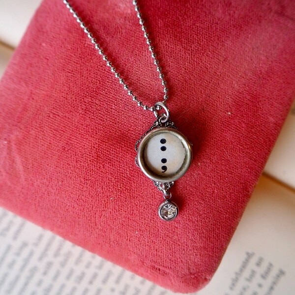 Typewriter Necklace Etsy