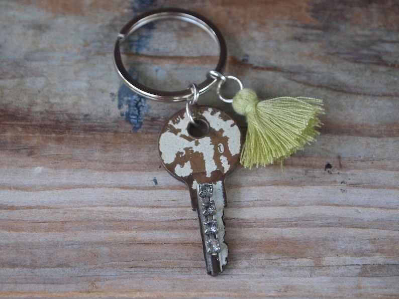 Repurposed Tassel Keychain