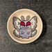 Handmade Mothman Bowl, Cryptid Ring Dish, Spooky Stoneware Jewelry Tray, Cute Paranormal Pottery, Goth Kitchen & Witchy Decor