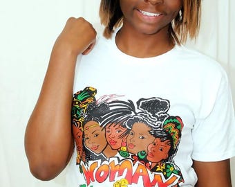 Woman of Color & Faith Christian T-Shirt • Inspirational Bible Tee