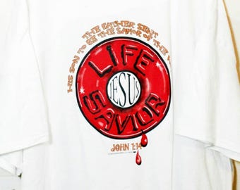 Jesus Life Savior T-Shirt •Unisex Faith Shirt for Men & Women • Inspirational Bible Verse Tee