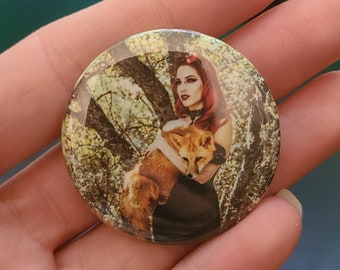 1" Fox button of TheBoneBitch