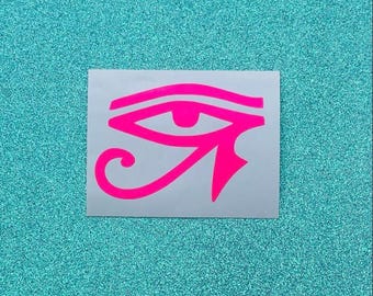 Eye of Ra Vinyl Decal - Egyptology Sticker for Laptop, Car, Water Bottle - Eye of Ra Sticker