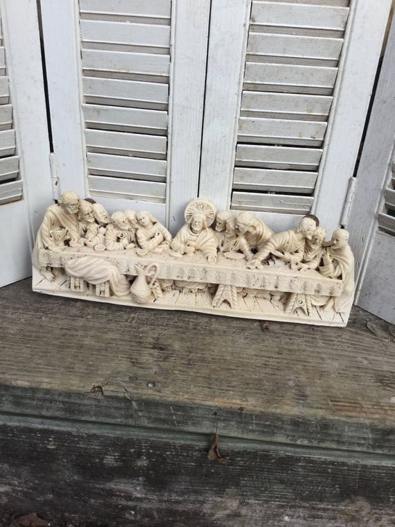 Vintage Resin Last Supper Wall Hanging Christmas Decor Etsy