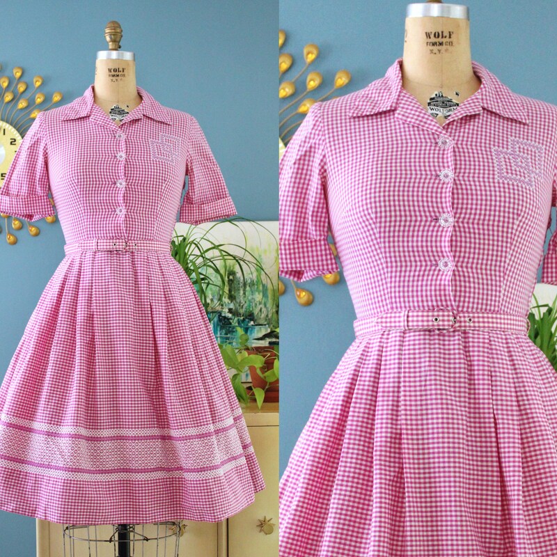 Maverick Black Gingham Sleeveless 50s Flared Dress