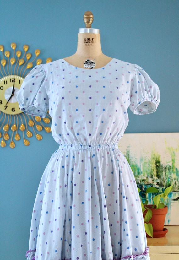 Vintage 1970s does 1950s Dress // 70s does 50s ci… - image 2