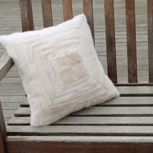 Luxurious Fur Pillow Cover - Winter Home Decor - Housewarming Gift, Designer Throw Pillow Case, Large Cushion for Couch