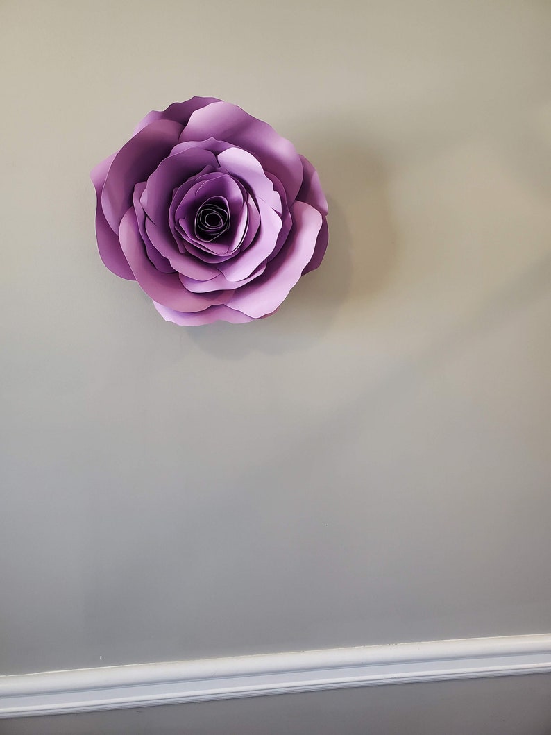 Large Paper Rose, Giant Paper Wall Flowers, Paper Flower Wall Arrangement, Giant Paper Roses
