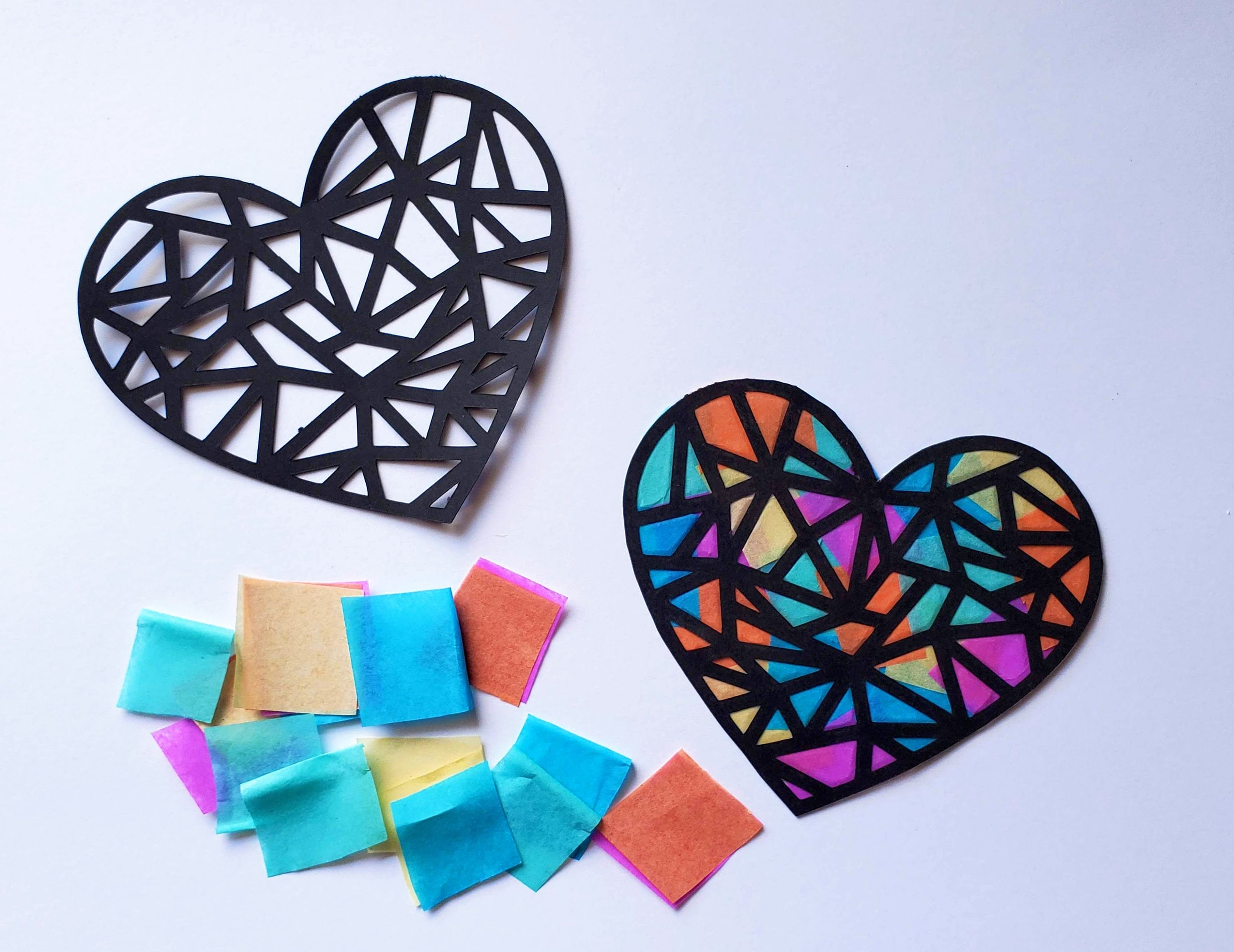 43 Must-Make February Crafts for Kids for Beating Boredom 27 Large Heart Shaped Suncatcher Kit for Kids, Valentine's Day…