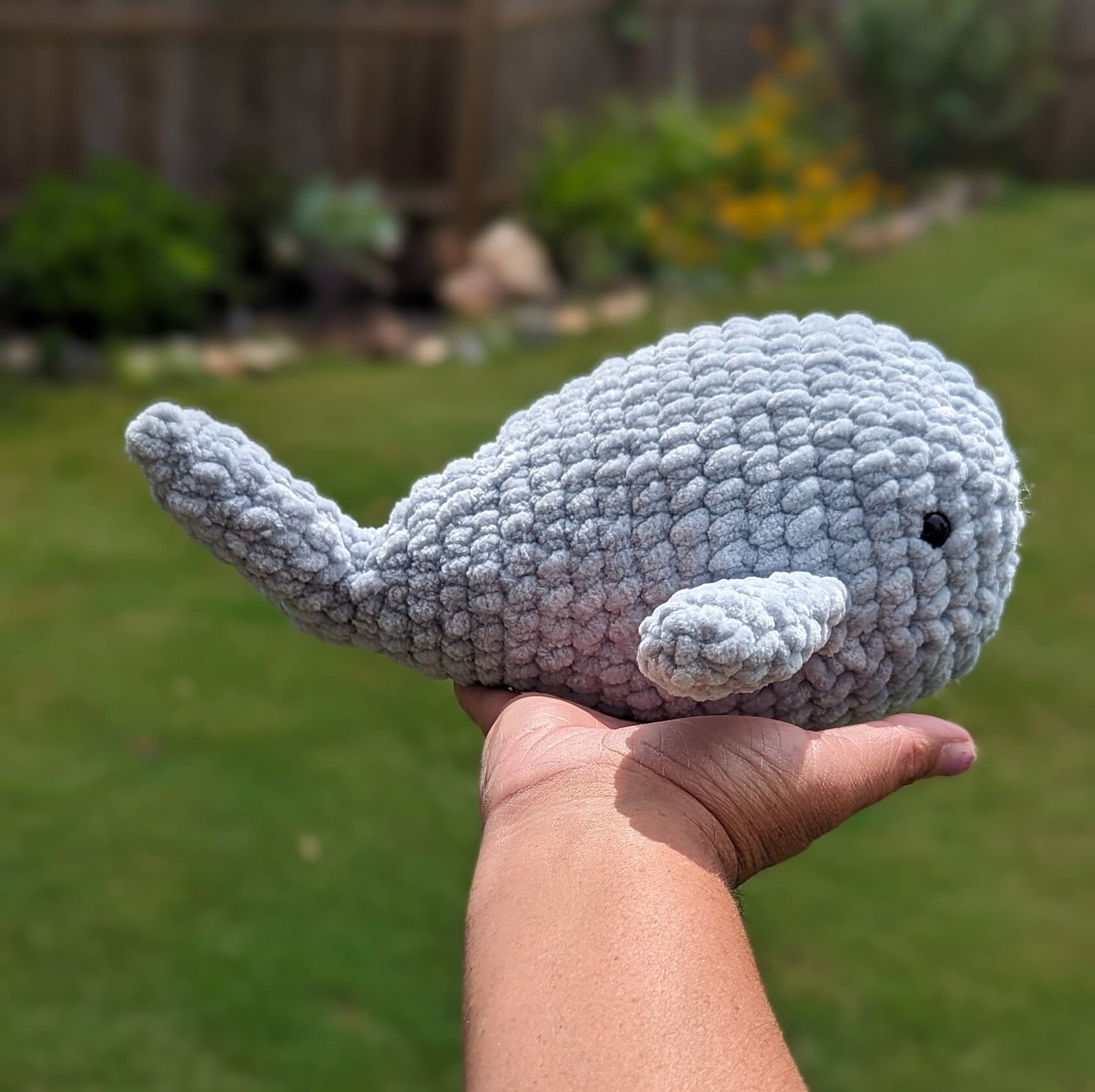 Wallace the Whale Plushie / Crochet Whale Plush Toy / Custom Whale