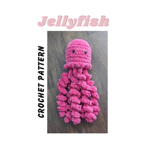 Crochet Jellyfish Pattern, Jellyfish Toy Pattern, Amigurumi Jellyfish Pattern Digital Download, PDF Crochet Pattern