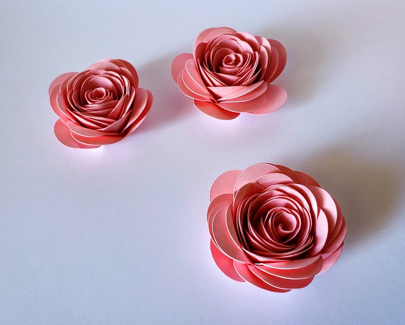 pink-paper-flowers-diy-paper-rose-unrolled-paper-flower-etsy