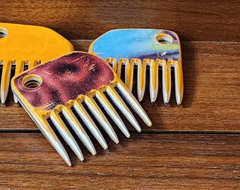 Orange und Schwarz Recycling Skateboard Bartkamm