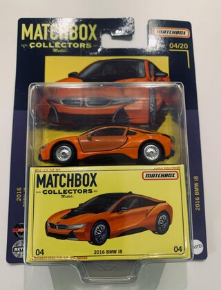 Matchbox Moving Parts 2016 BMW I8 Grigio – Modellino Auto In Scala 1/64 Con Parti Mobili, Edizione 36/50