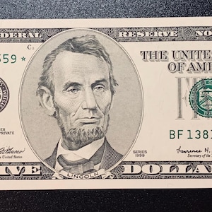 1999 Five Dollar Star Note BF 13810559*