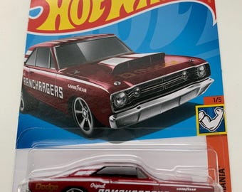 ホット ウィール 1968 ダッジ ダート - ブルーとオレンジの炎 - 2015
