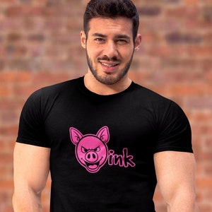 OINK - 男性用ゲイピッグTシャツ、彼用ゲイTシャツ、ボーイフレンド用ゲイベアシャツ、男性用ゲイセックスシャツ、ゲイプライドシャツ、ベアバック