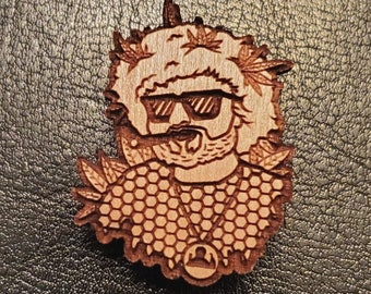 Hutnadel aus Holz - LaLaLand Art Collaboration