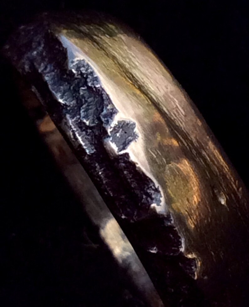 a mixed metal /'bark/' ring. Wood Beneath The Bark