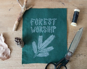 Parche de adoración al bosque