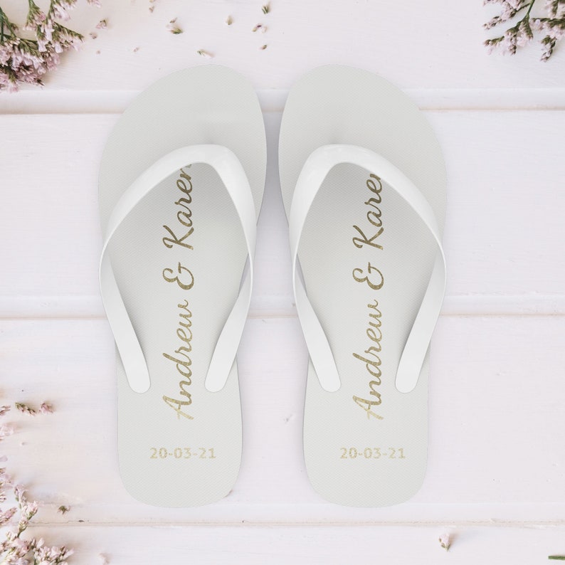 custom flip flops wedding
