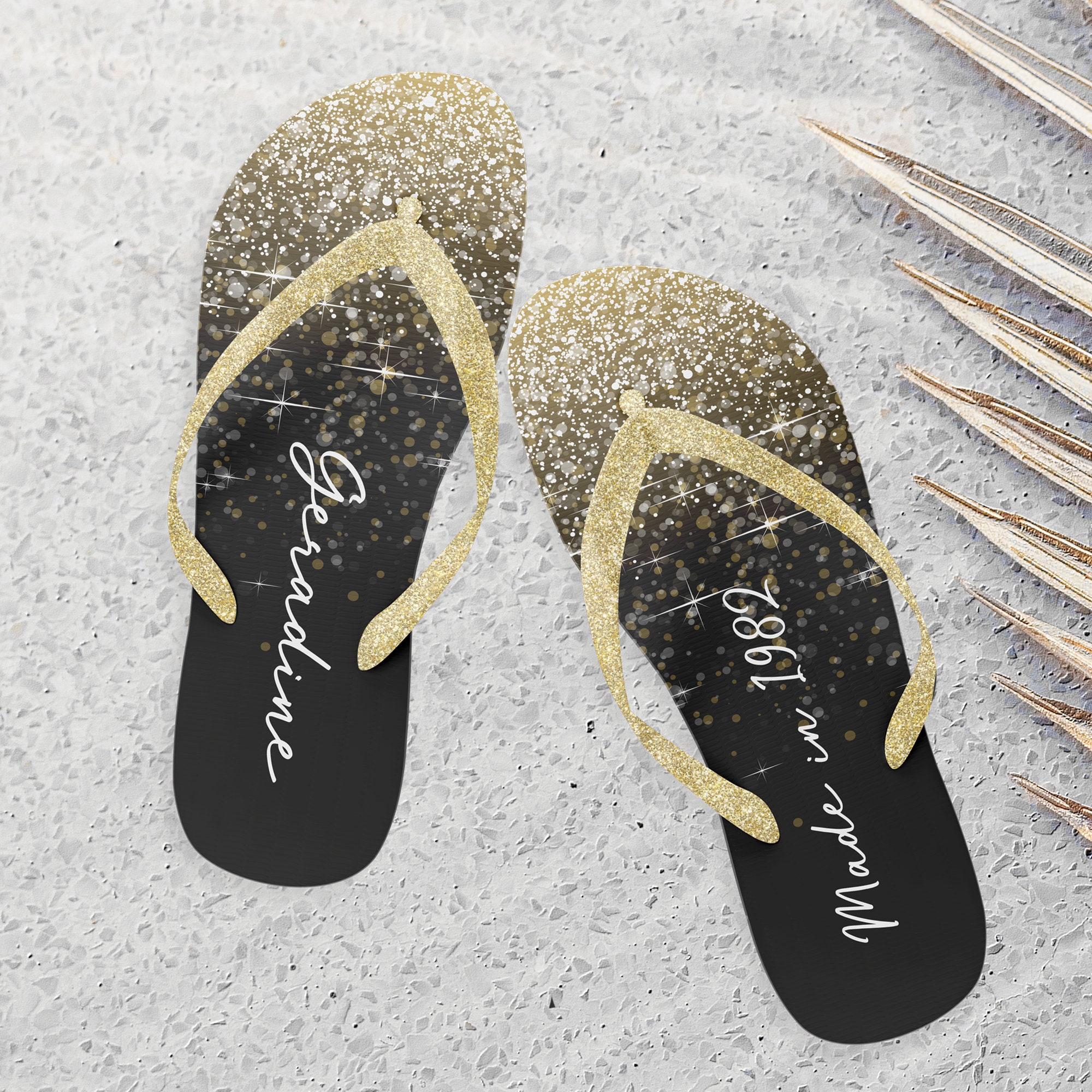 personalised flip flops