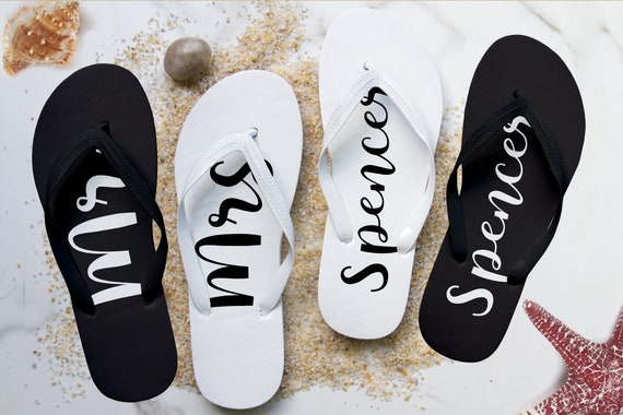 mr and mrs flip flops