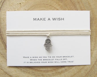 ArmbandEtsy Armbandje Hamsa A Wensarmbandje Make Wish c35Ajq4RL