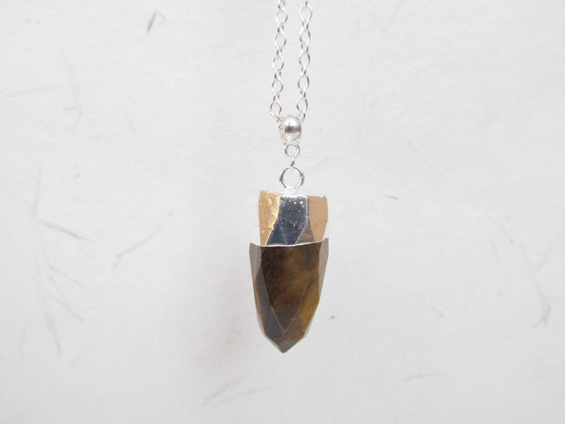 Tiger eye necklace Yoga necklace Healing stone necklace Gemstone necklace
