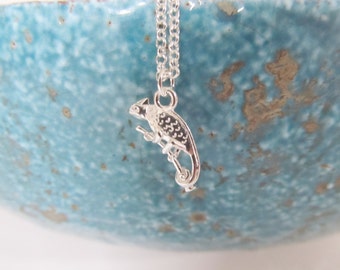 Sterling silver cameleon necklace, cameleon necklace, silver necklace