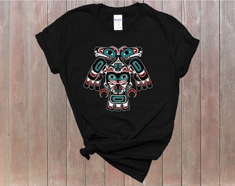 Alaska Native American Pride Indigenous Indian Style Tlingit Haida Eagle  Northwest Tribal Art Medicine Man Shaman Shirt Gift Unisex T-shirt - Etsy