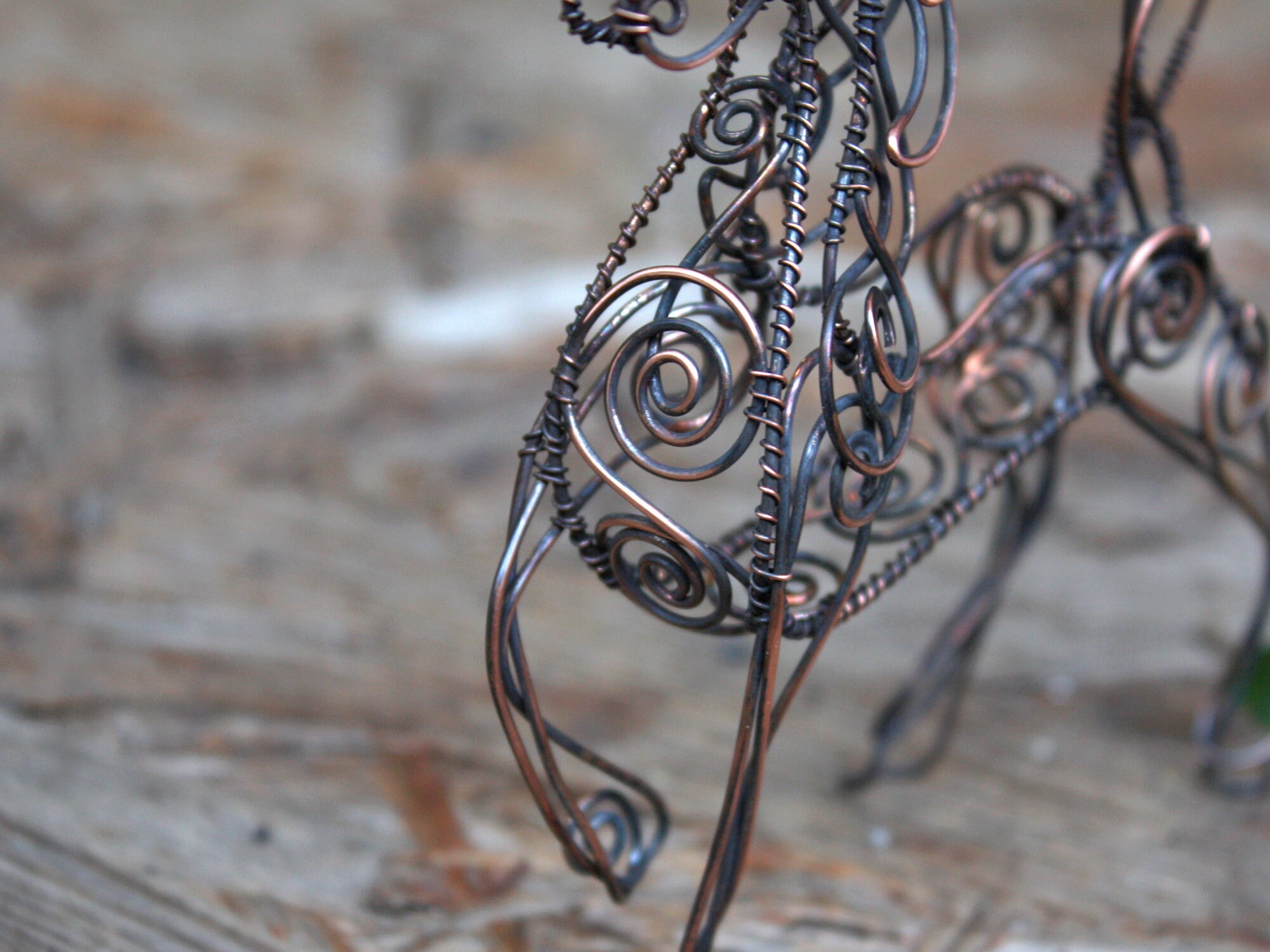 Unicorn Sculpture Mini real wire wrapped Unicorn Metal | Etsy