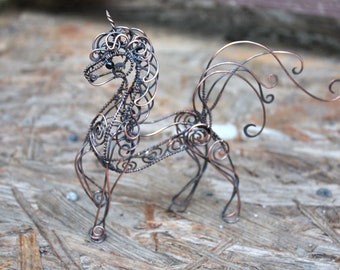Unicorn Sculpture - Mini real wire wrapped Unicorn- Metal Unicorn