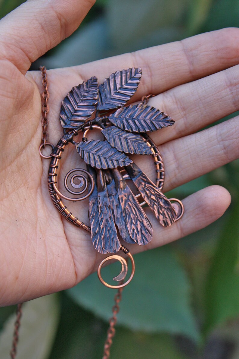 Ash Tree Pendant Necklace Yggdrasil Branch Celtic Necklace Etsy