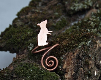 Rat's Ring - Mouse's Ring - Animal Ring - Rat's Lover Ring - Small Mouse Ring - Gift For Lover - Gift For Friend - Ratcatcher ring - Pet