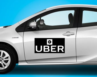 UBER Vinyl DECAL car window sticker Sign windshield Logo | Etsy
