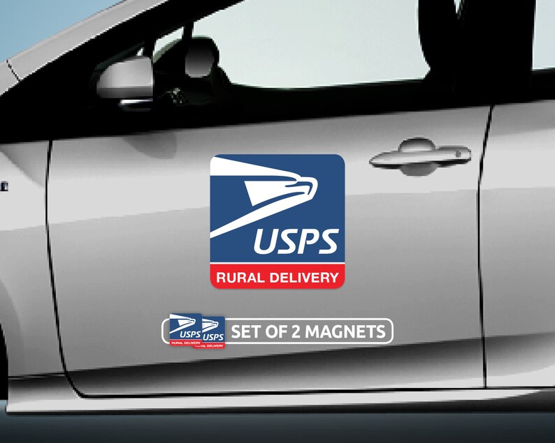 USPS Rural Carrier Car Set of 2 Mail Carrier Gift Etsy
