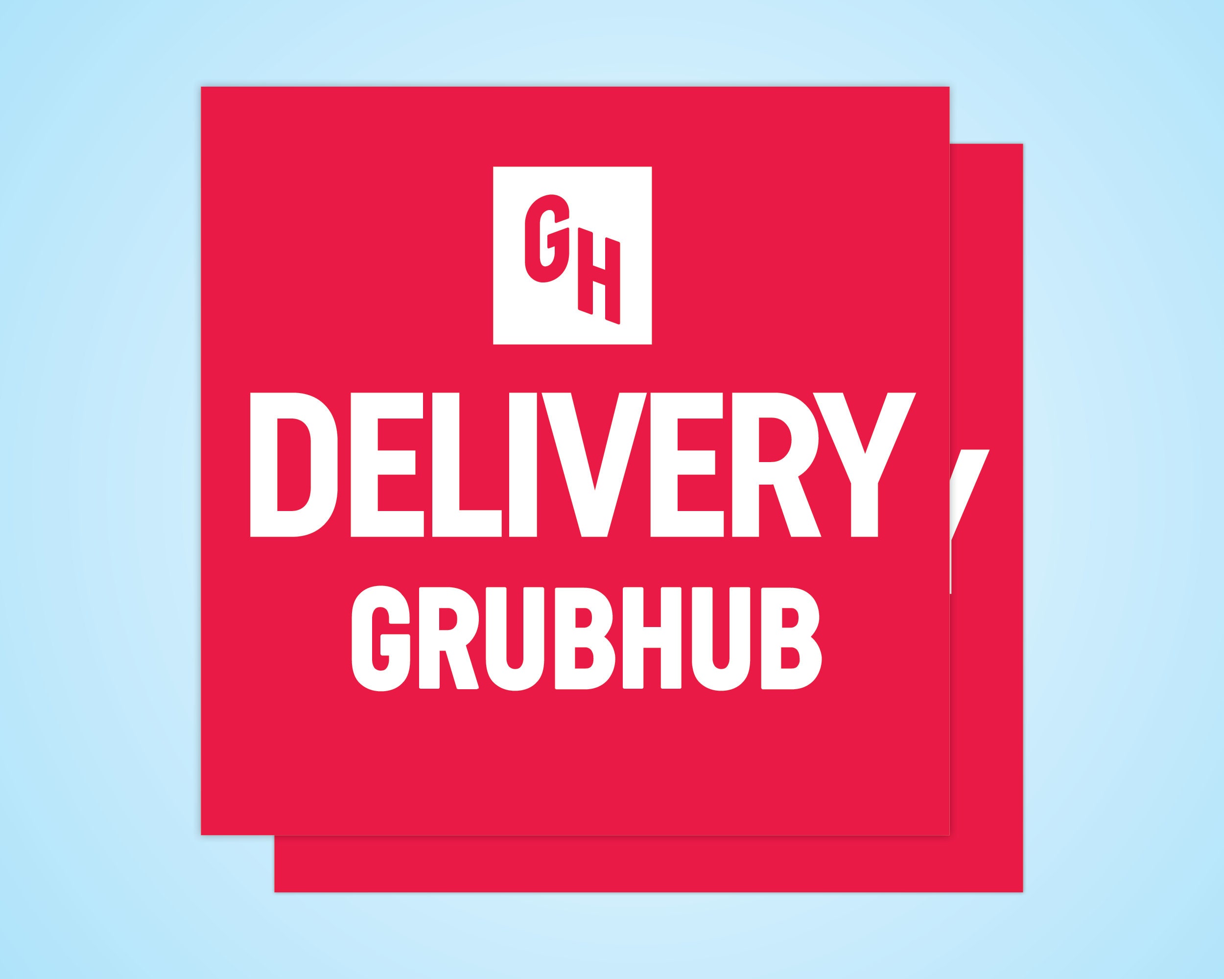 Grubhub Delivery Driver Car Stickers Avoid hassle and Etsy