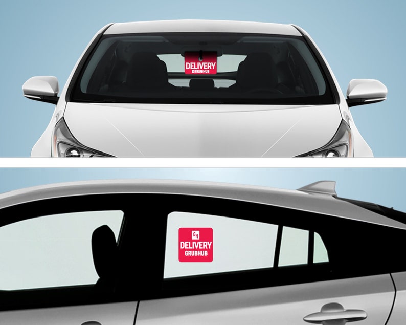 GrubHub Starter Signage Bundle Stickers Mirror Hanger Sign Etsy