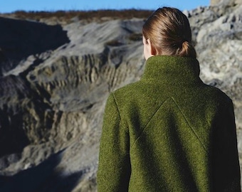 olive green wool jacket