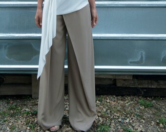 Palazzo Pants, Wrap Pants, Wide Leg Pants, High Waisted Pants, Plus Size Pants, Maxi Pants, Japanese Clothing, Womens Pants, Trendy Pants