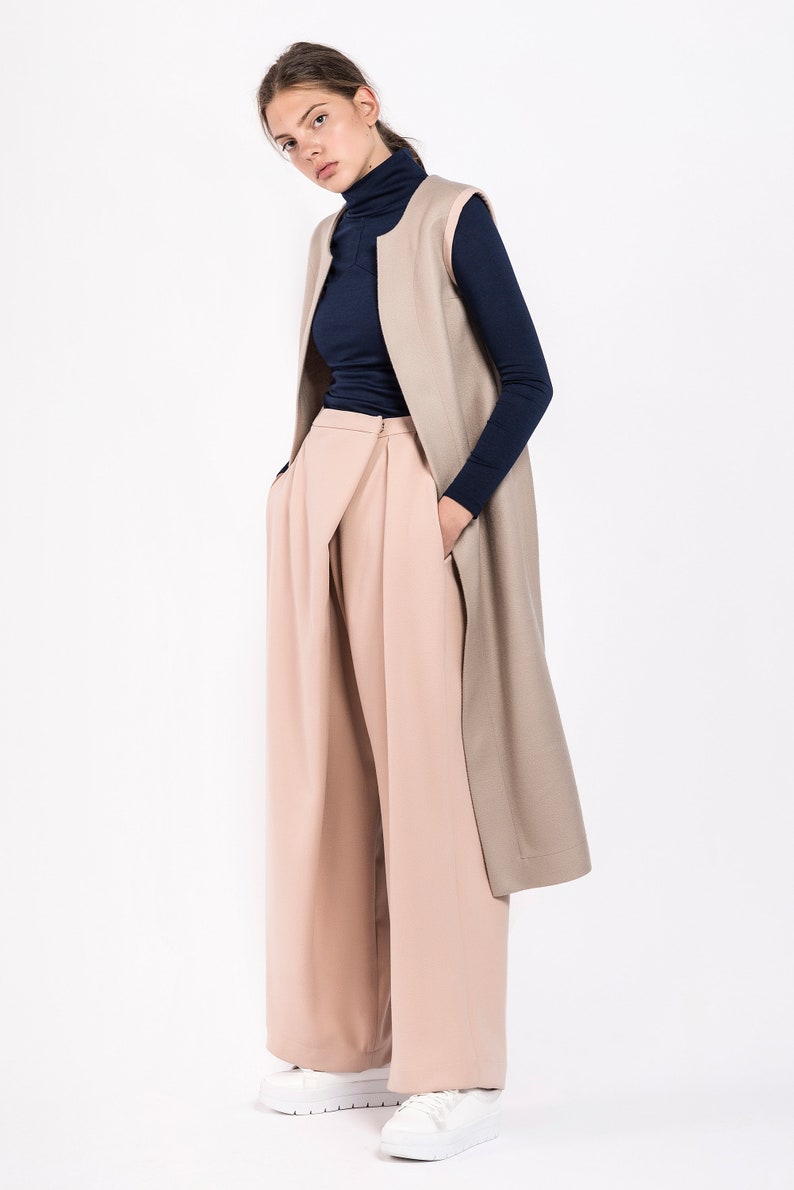 Warm Cardigan Plus Size Vest Wool Clothing Hipster Clothing Sleeveless Cardigan Women Cardigan Maxi Vest Winter Vest Wool Cardigan