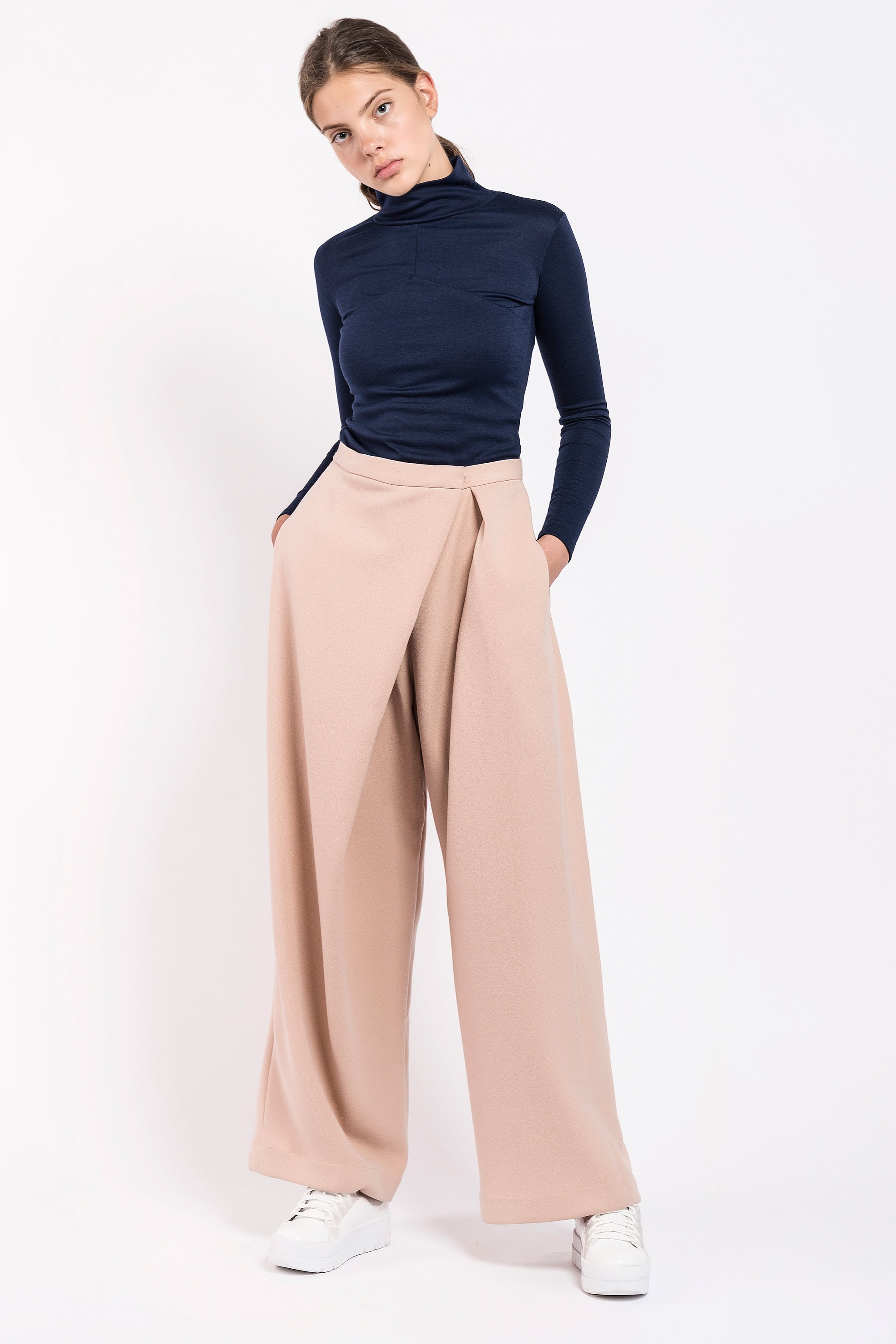 High waist loose pants women's Clearance