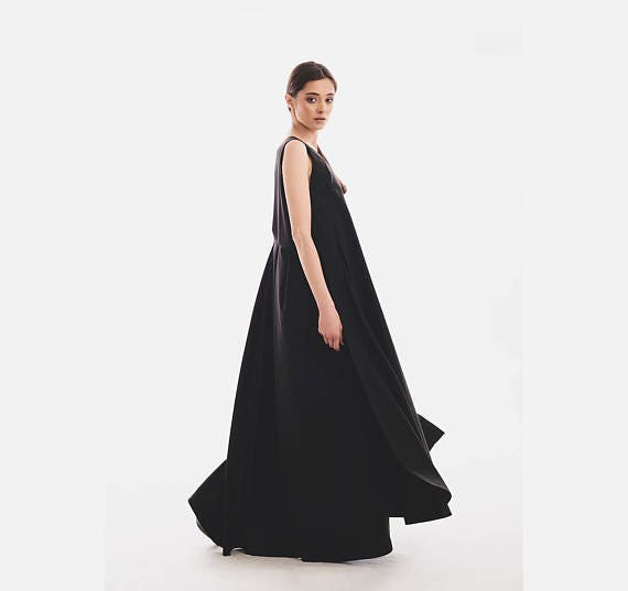 Women Dress Minimalist Dress Futuristic Clothing Long | Etsy