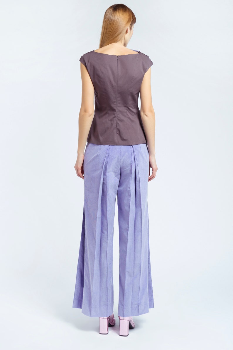 velvet pants wide leg