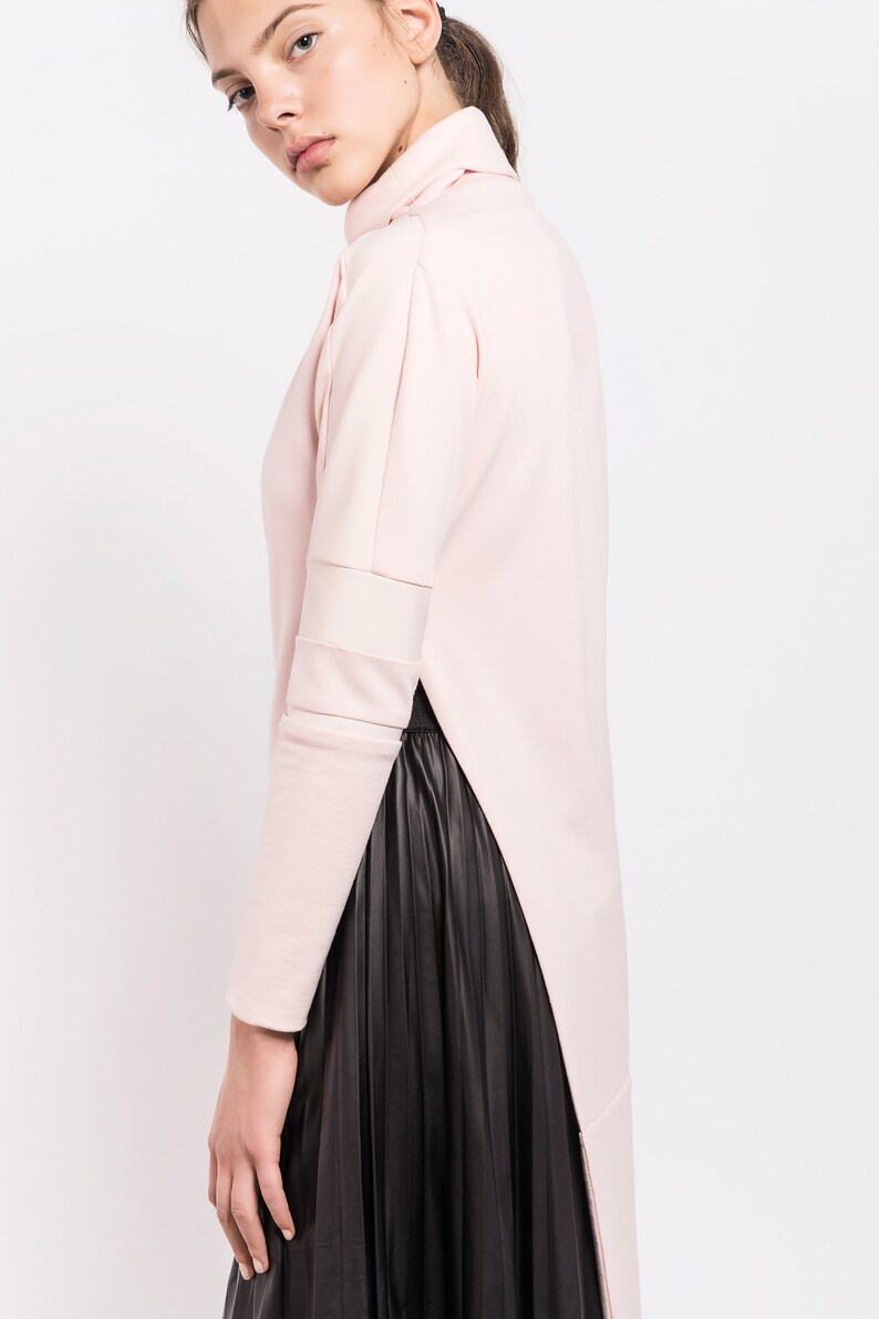 Blush Asymmetric Top Blush Clothing Мodern Мinimalist Etsy