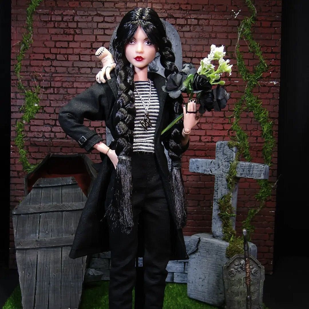Wednesday Addams Barbie Doll - Etsy
