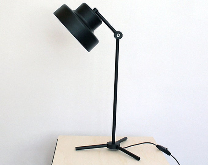 industrial black table lamp